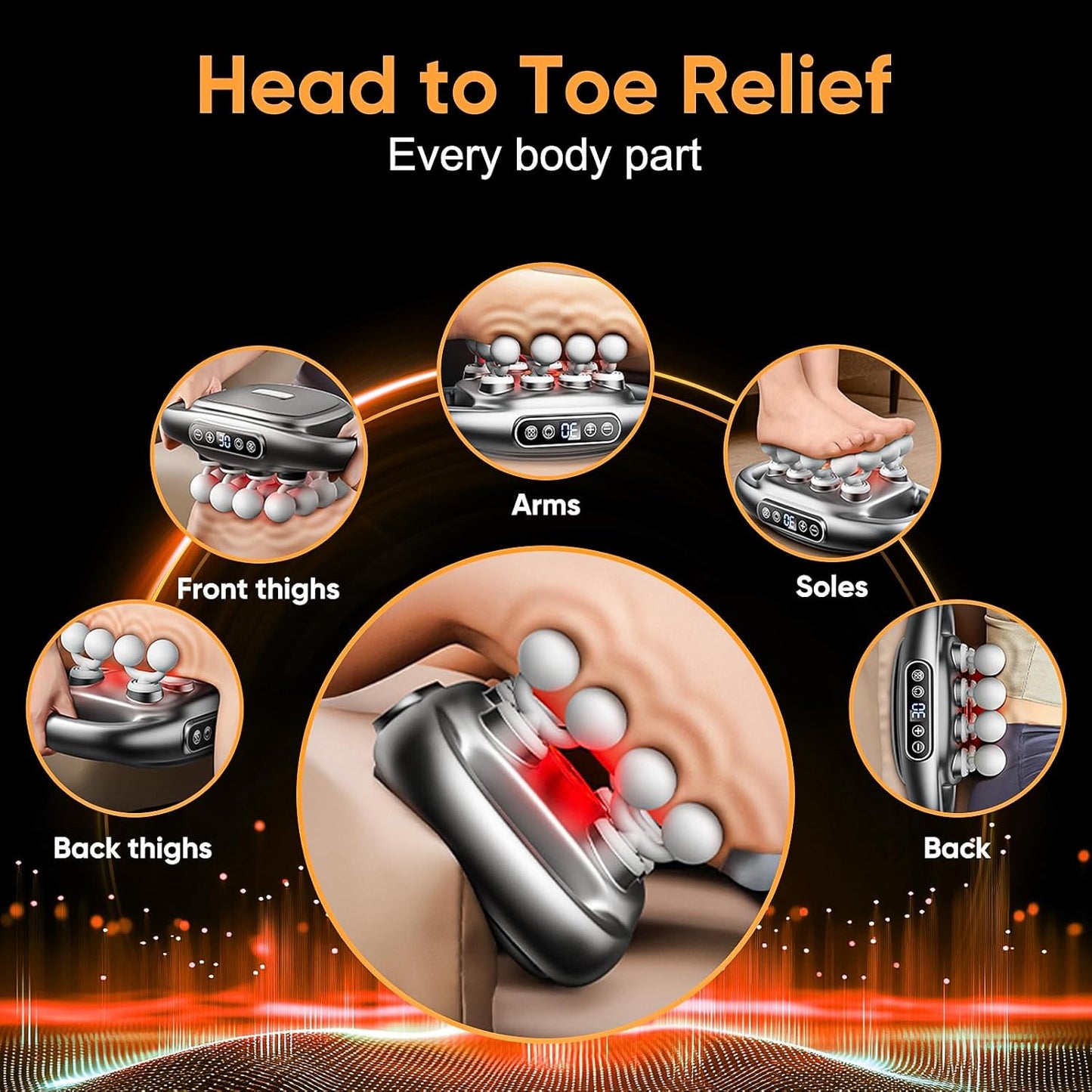 VirelaxCore™ Multi-Head Massager