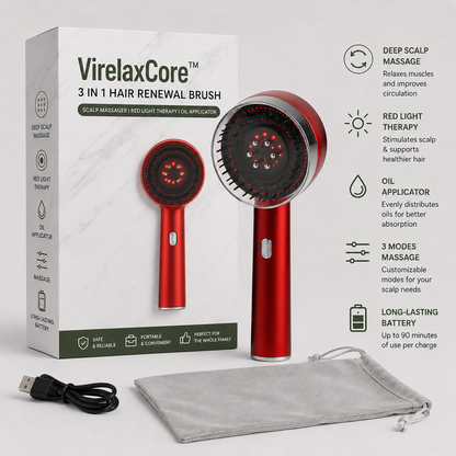 VirelaxCore™ 3 in 1 Hair Renewal Brush