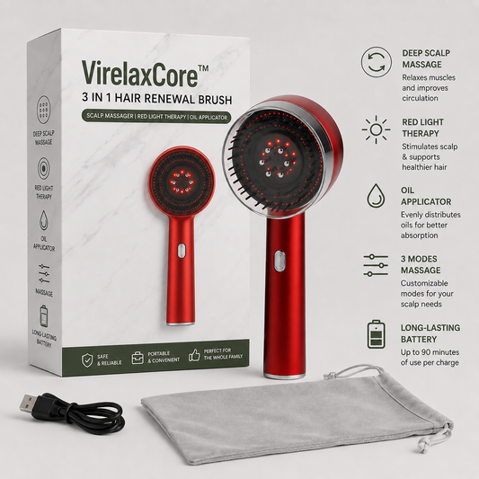 VirelaxCore™ 3 in 1 Hair Renewal Brush