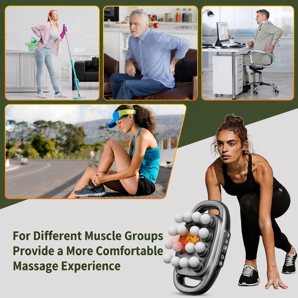 VirelaxCore™ Multi-Head Massager