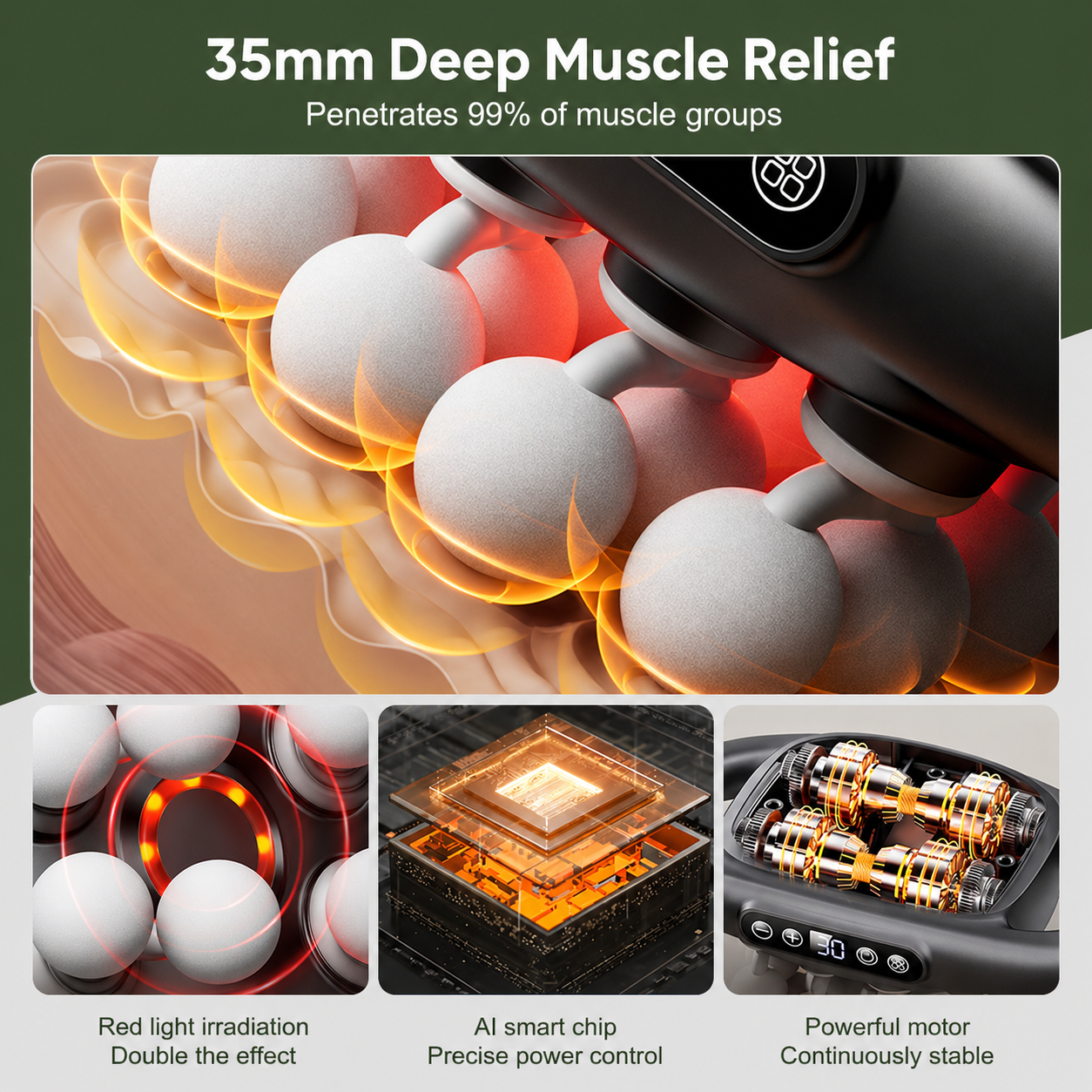 VirelaxCore™ Multi-Head Massager