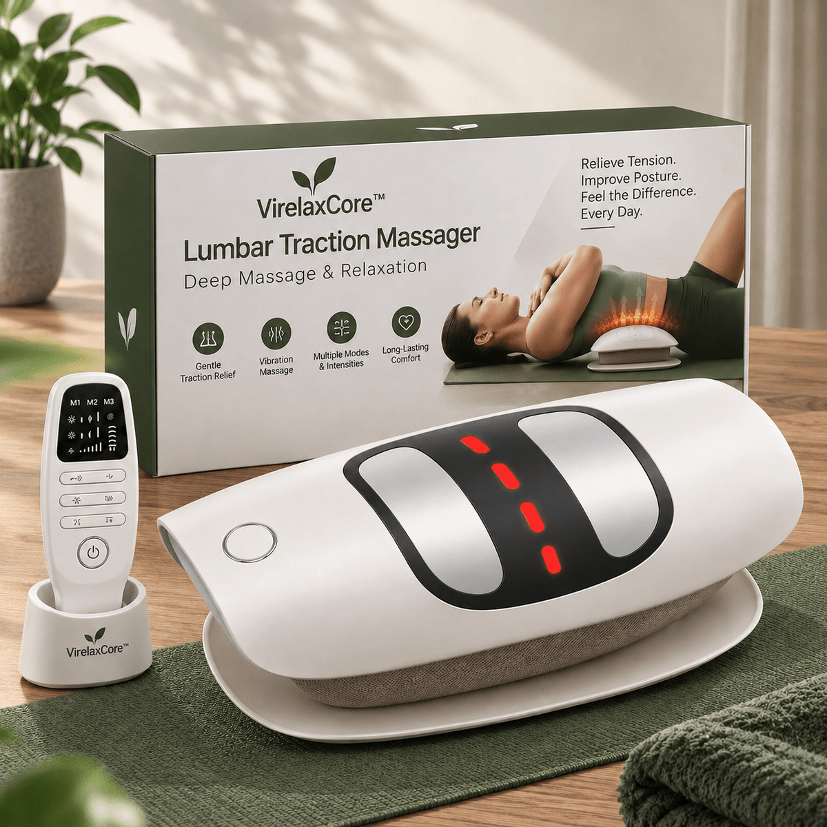 VirelaxCore™ Lumbar Traction Massager
